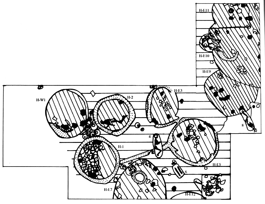 Fig. 1. Une architecture de huttes circulaires.