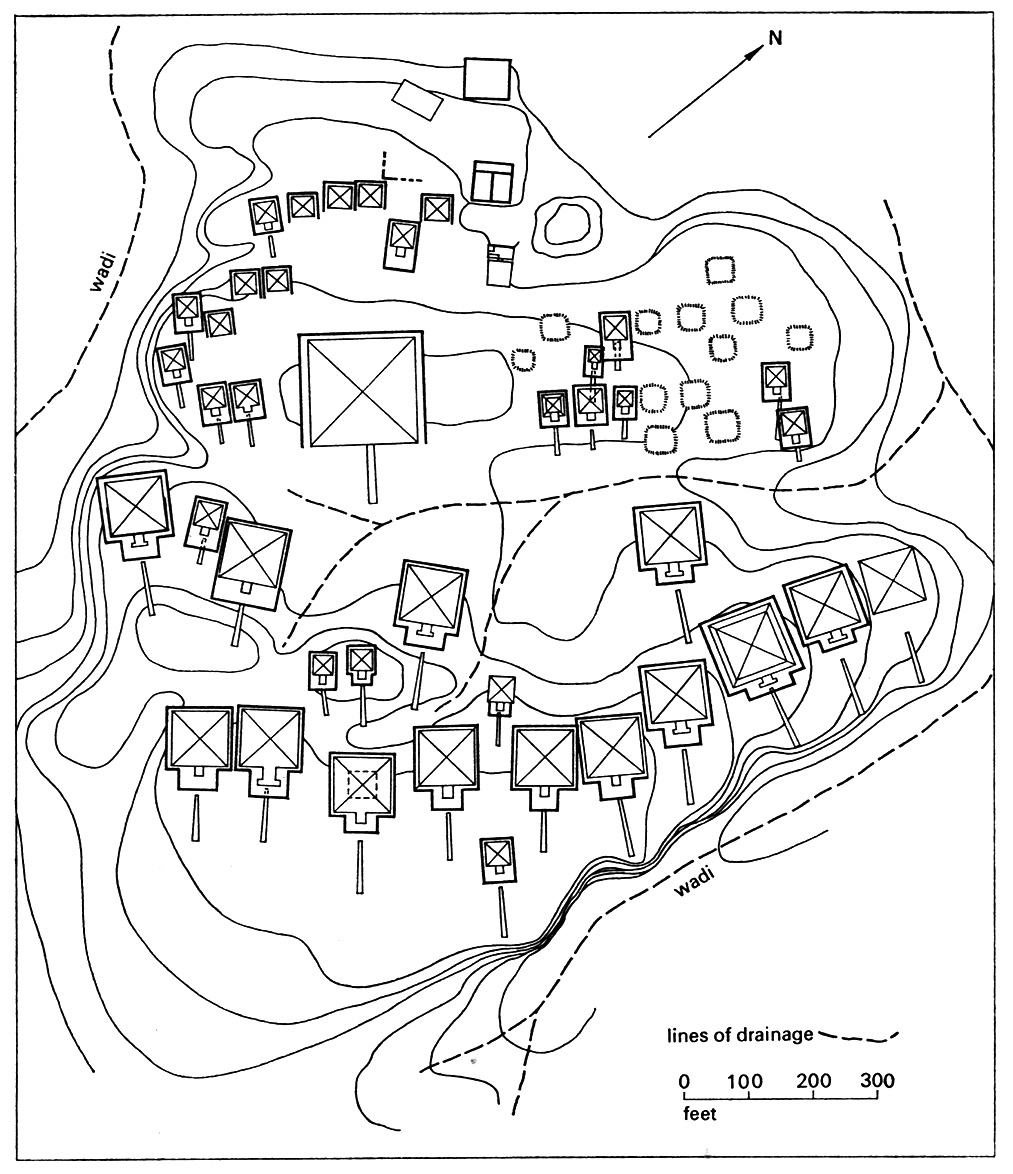 Fig. 5. Plan de la nécropole royale de Nuri. Adams 1977, fig. 43.