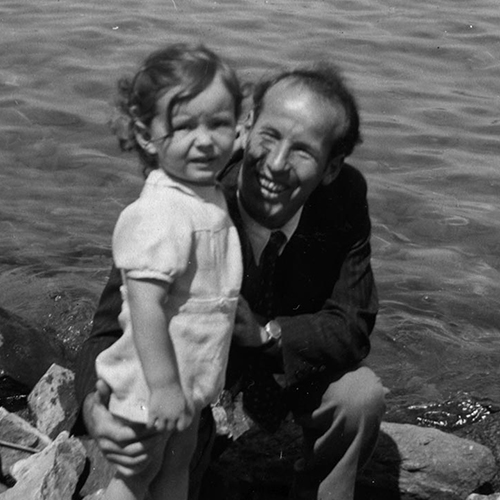 Robert Gallay et son fils à Genève